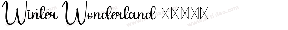 Winter Wonderland字体转换